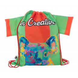 CreaDraw T RPET. rucsac cu șnur, personalizat, AP716628-05 - roșu