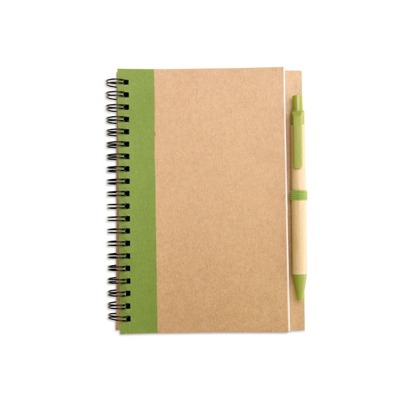 SONORA PLUS - Bloc notes reciclat și pix     IT3775-48, Lime