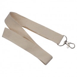 Lanyard din bumbac Mannheim - 364513, Beige