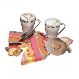 Set capuccino cu frappe - 404006, Alb