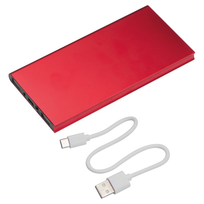 Powerbank Wolfsberg 8000 mAh - 261205, Rosu