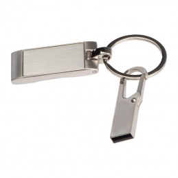 Pendrive USB metalic cu carabina-4GB - 2248207, Gri