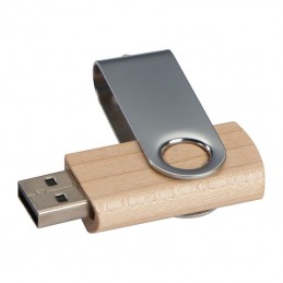 Pendrive USB Twist lemn-8GB - 2248701, Maro