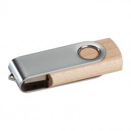 Pendrive USB Twist lemn-8GB - 2248701, Maro