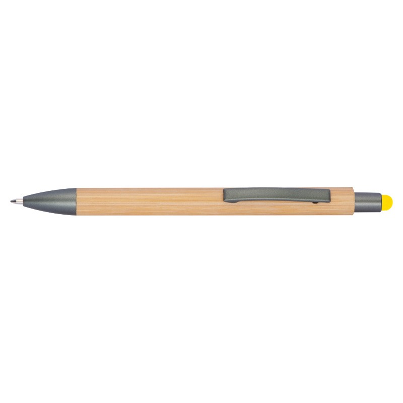 Touchpen din bambus - 1219408, Galben