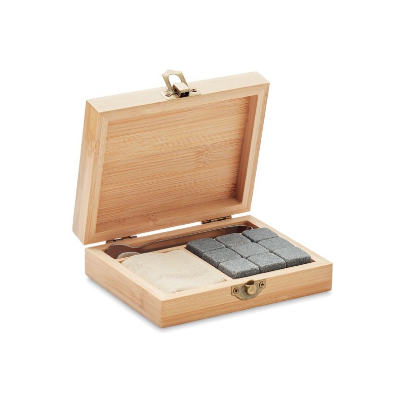 DUNDALK - Set pt whisky în cutie bambus  MO9942-40, Wood