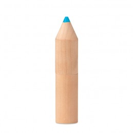 PETIT COLORET - 6 creioane în cutie de lemn    MO9875-40, Wood
