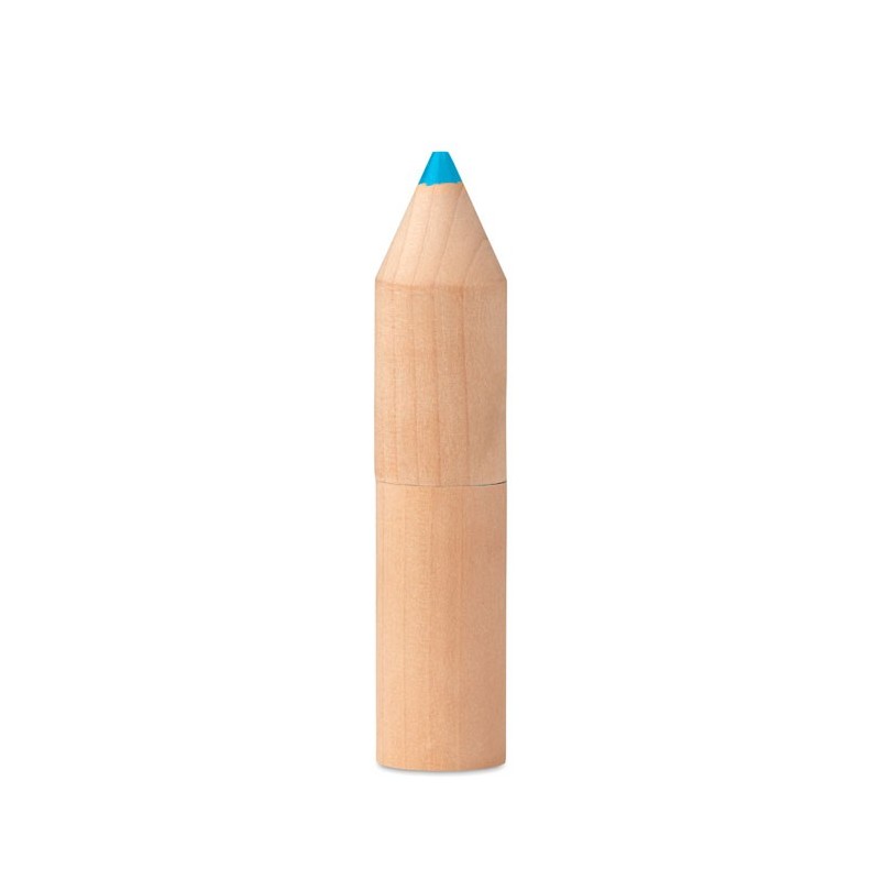 PETIT COLORET - 6 creioane în cutie de lemn    MO9875-40, Wood