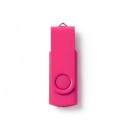 RIOT. Stick de memorie USB cu structură principală din ABS și clemă pivotantă corespunzătoare - US4192, FUCHSIA