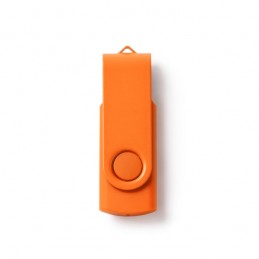 RIOT. Stick de memorie USB cu structură principală din ABS și clemă pivotantă corespunzătoare - US4192, ORANGE