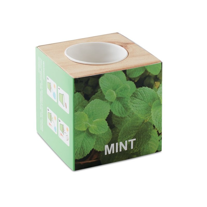 MENTA - Ghiveci lemn "MINT"         MO9337-40, Wood