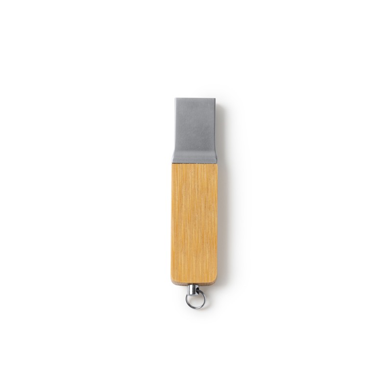 NETIX. Stick de memorie USB cu structură principală din bambus natural - US4198, BEIGE