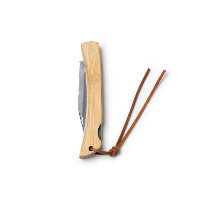 KAIDE. Briceag din oțel inoxidabil cu mâner din bambus natural - NA3988, BAMBOO