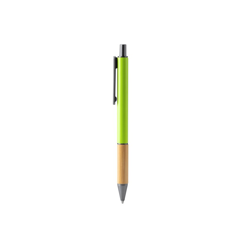 PENTA. Pix metalic cu finisaj mat, cu clemă din bambus și detalii de culoare închisă - BL7982, FERN GREEN