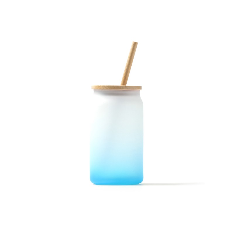 DALBY. Sticlă borosilicată cu efect de gheață în degradeuri de culoare - VA4202, ROYAL BLUE