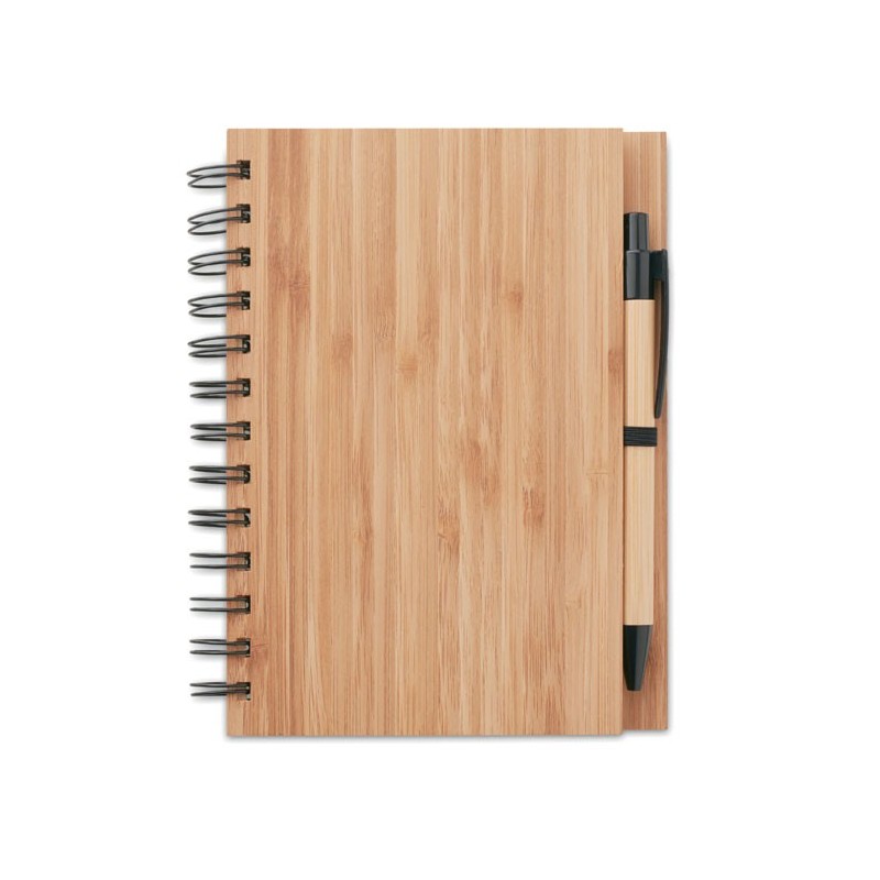 BAMBLOC - Carnet din bambus cu pix       MO9435-40, Wood