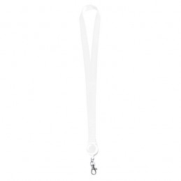 SUMBA. Lanyard with retractable accessory - LY7043, WHITE