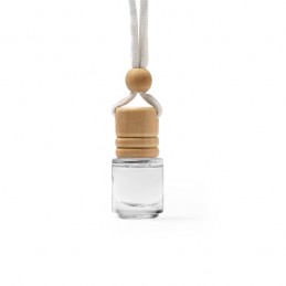 RINDAL. Deodorant încăpere cu diferite arome într-un recipient de sticlă cu capac din lemn și cordon reglabil - AM1316, WHITE