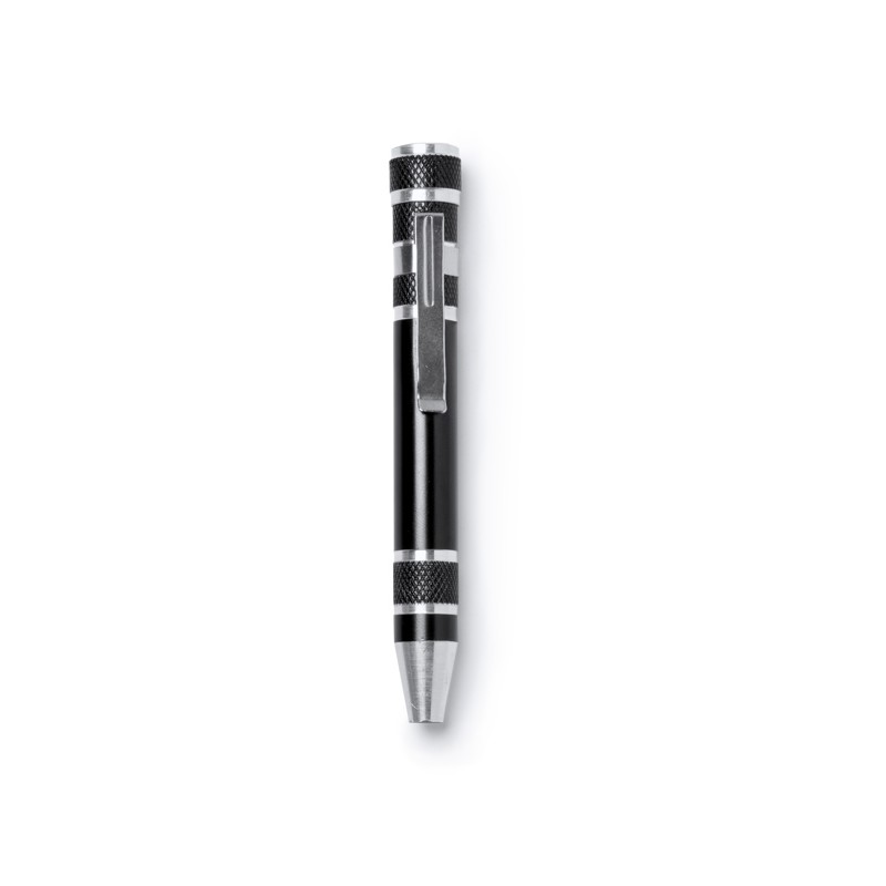 BRICO. Unelte multifuncționale din aluminiu în formă de stilou injector (pen) - TO3991, BLACK BRICO. Unelte multifuncționale din aluminiu în formă de stilou injector (pen) - TO3991, BLACK