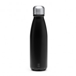 KISKO. Sticlă din aluminiu reciclat cu perete simplu, ideală pentru a fi folosită zilnic - BI4213, BLACK