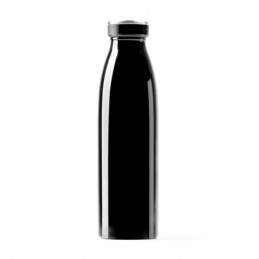 KEMY. Sticlă termică pentru apă din oțel inoxidabil 304 cu înveliș dublu - BI4149, BLACK