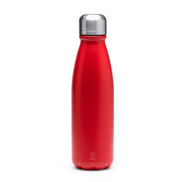 KISKO. Sticlă din aluminiu reciclat cu perete simplu, ideală pentru a fi folosită zilnic - BI4213, RED