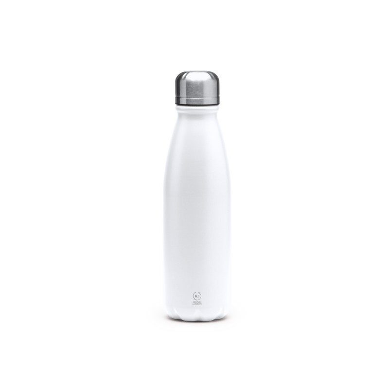 KISKO. Sticlă din aluminiu reciclat cu perete simplu, ideală pentru a fi folosită zilnic - BI4213, ROYAL BLUE