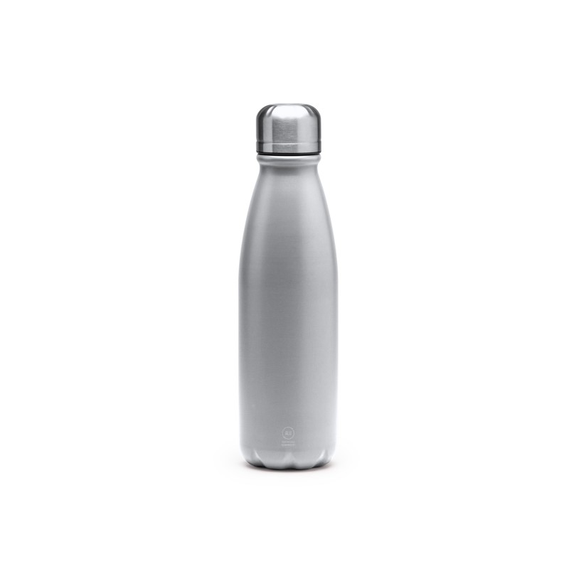 KISKO. Sticlă din aluminiu reciclat cu perete simplu, ideală pentru a fi folosită zilnic - BI4213, SILVER