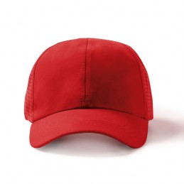 KARIN. Șapcă sport respirabilă 100% din microfibră, în 6 panouri - GO7026, RED