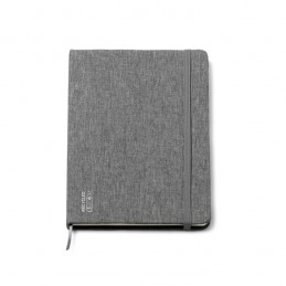 SOYER. Agendă format A5 cu coperți dure din polietilen tereftalat (PET) - NB7979, HEATHER GREY