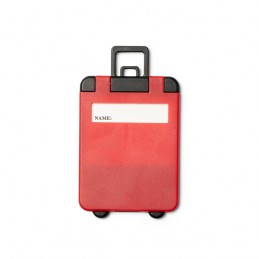 CHARTER. Etichetă pentru valiză în formă de troller - TA8204, RED