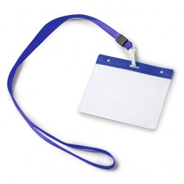 POMEL. Șnur cu carabină asortată și suport pentru simbol din PVC - LY7045, ROYAL BLUE