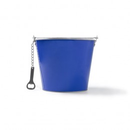 LAMBIC. Găleată de culoare metalică cu deschizător de sticle din aluminiu inclus - AB4208, ROYAL BLUE