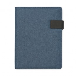 SAMAR. mapa a4 Dosar multifuncțional A4 din material 600D polietilen tereftalat cu încuietoare magnetică - FO7984, HEATHER DENIM