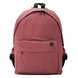 TEROS. Rucsac clasic din poliester 300D cu design din țesătură - BO7145, HEATHER GARNET