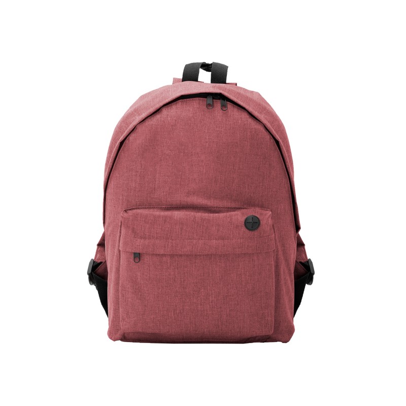 TEROS. Rucsac clasic din poliester 300D cu design din țesătură - BO7145, HEATHER GARNET