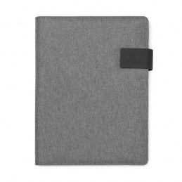 SAMAR. mapa a4 Dosar multifuncțional A4 din material 600D polietilen tereftalat cu încuietoare magnetică - FO7984, HEATHER GREY