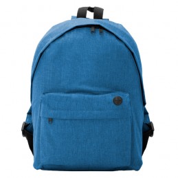 TEROS. Rucsac clasic din poliester 300D cu design din țesătură - BO7145, HEATHER ROYAL