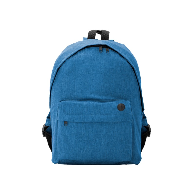 TEROS. Rucsac clasic din poliester 300D cu design din țesătură - BO7145, HEATHER ROYAL