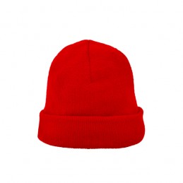 PLANET. Căciulă tricotată cu față dublă, specială pentru broderie - GR9009, RED