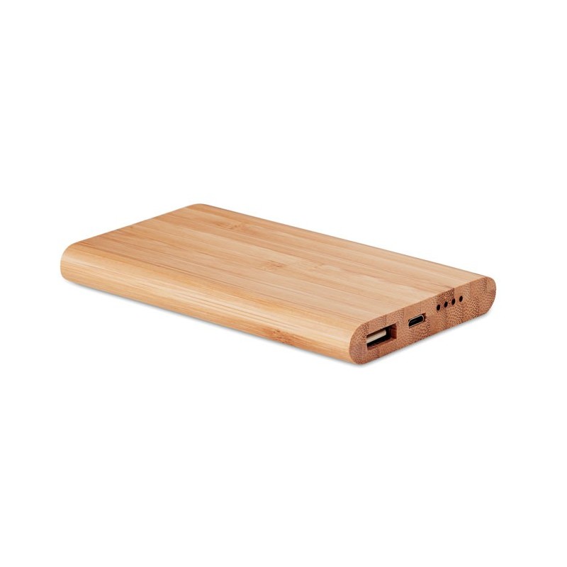 ARENAPOWER - Powerbank 4000 mAh în bambus   MO9663-40, Wood