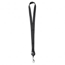 SUMBA. Lanyard with retractable accessory - LY7043, BLACK