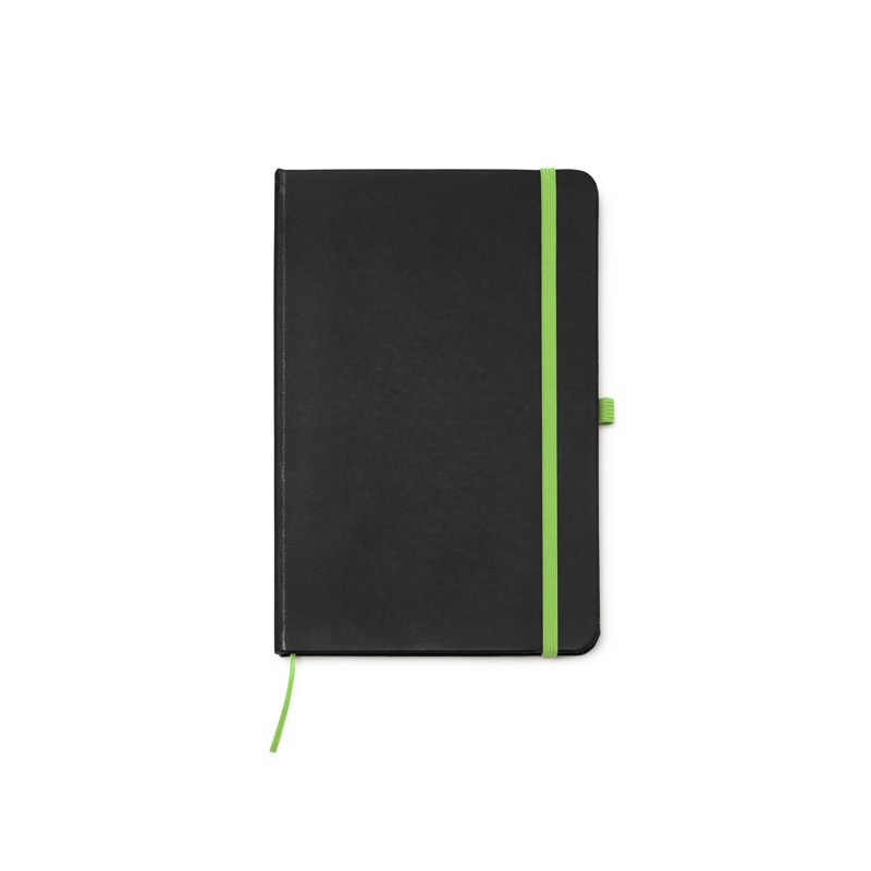 PIANA. Agendă format A5 cu coperți dure din PU negru - NB7987, FERN GREEN