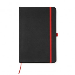 PIANA. Agendă format A5 cu coperți dure din PU negru - NB7987, RED