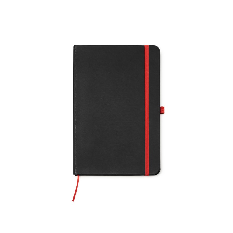 PIANA. Agendă format A5 cu coperți dure din PU negru - NB7987, RED