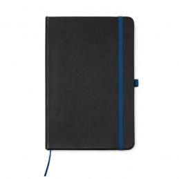 PIANA. Agendă format A5 cu coperți dure din PU negru - NB7987, ROYAL BLUE