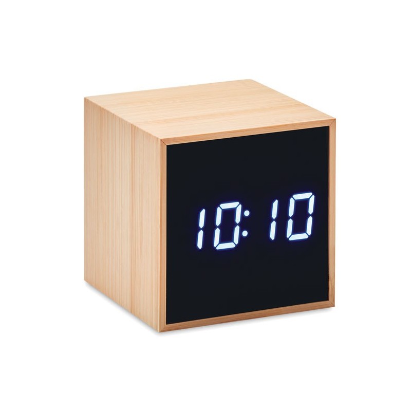 MARA CLOCK - Ceas deșteptător LED în bambus MO9922-40, Wood