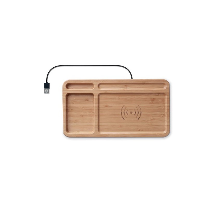 CLEANDESK - Sertar încărcător fără fir MO9391-40, Wood CLEANDESK - Sertar încărcător fără fir MO9391-40, Wood