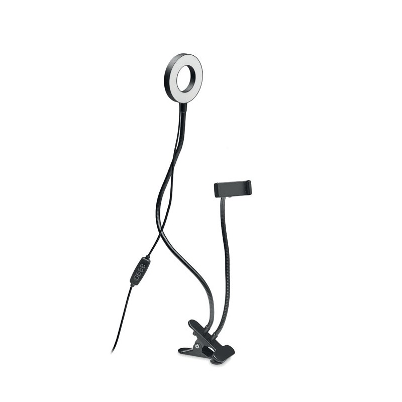 MINI HELO - Lampă circulara selfie         MO6742-03, Black