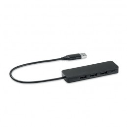 HUBBIE - Hub USB-C cu 4 porturi USB     MO6811-03, Black